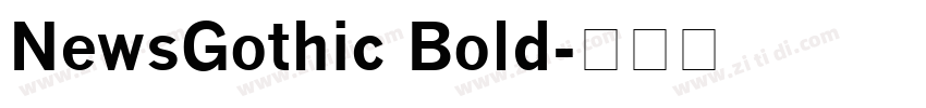 NewsGothic Bold字体转换